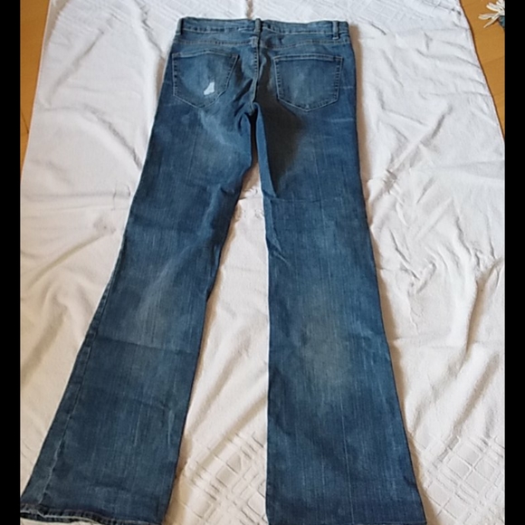 Joe fresh flared medium indigo ripped jeans - Picture 5 of 7